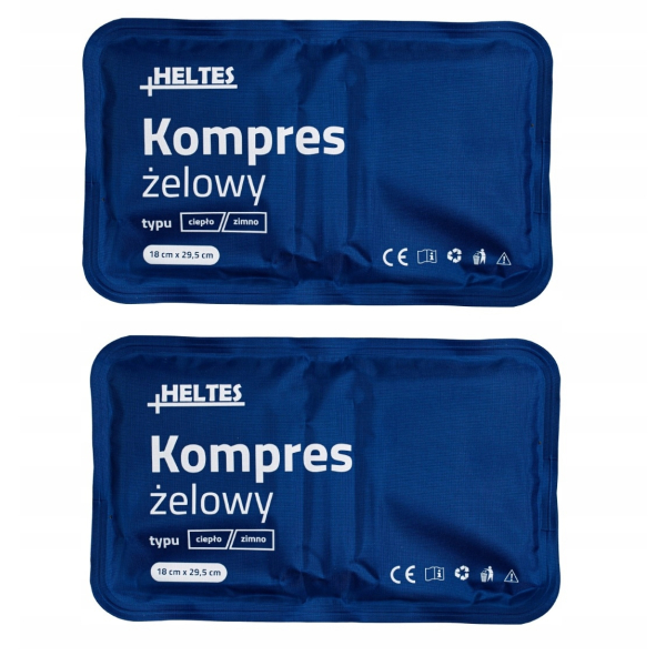 Duże kompresy żelowe Ciepło/Zimno – 2 Sztuki